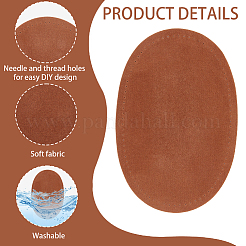4 par de accesorios de adorno de cuero sintético ovalado de 4 colores&nbsp;PATC-CY0001-83