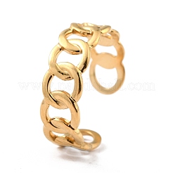 Anillos de dedo de acero inoxidable 304 con revestimiento iónico (IP)&nbsp;RJEW-L102-21G