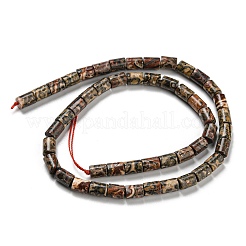 Natürliche Leopardenhaut Jaspisperlenstränge&nbsp;G-Q1008-A06