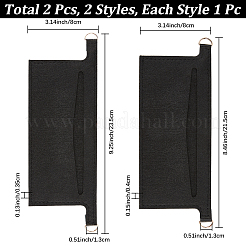 2 pieza de inserto organizador de monedero de fieltro de 2 colores&nbsp;FIND-CN0001-87