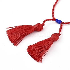 Braccialetti di perline intrecciati in perle di vetro regolabili&nbsp;BJEW-D442-21A