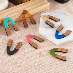 Kit de fabrication de boucles d'oreilles pendantes en forme de V&nbsp;DIY-BY0001-42