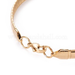 Conjuntos de joyas de collares y brazaletes tipo gargantilla de acero inoxidable 304&nbsp;SJEW-L144-A01-G