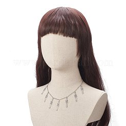 Collier pendentif squelette en alliage de style tibétain&nbsp;NJEW-JN04232