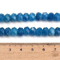 Rangs de perles de jade blanc naturel teintées et facettées&nbsp;GG-CBAE966-01A-S