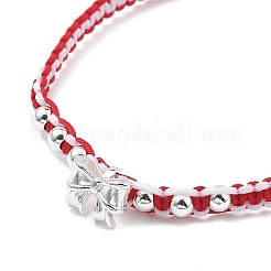 Set di braccialetti di perline intrecciate in filo di nylon bicolore&nbsp;BJEW-JB11214