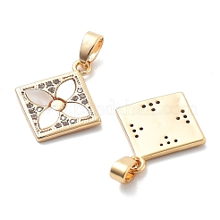 Ottone micro spianare pendenti zirconi&nbsp;KK-L222-016G