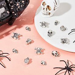 60 stücke 4 arten halloween thema tibetischen stil legierung perlen&nbsp;FIND-HY0003-84
