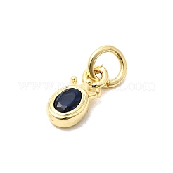 Latón charms de circonio cúbico&nbsp;KK-G554-01A-03
