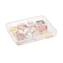 18 Stück 9 Farben Legierung Acryl Verbindungsstück Charms&nbsp;FIND-FS0004-33