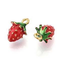 Ciondoli in lega di frutta smaltati&nbsp;X-ENAM-N062-06C