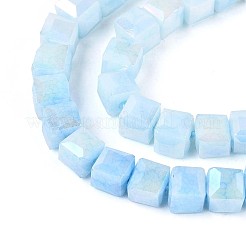 Fili di perle di vetro galvanizzate anti-ossidazione&nbsp;GLAA-T025-4mm-10F