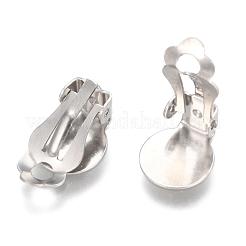Boucles d'oreilles à clip en acier inoxydable 304 résistant au ternissement&nbsp;X-STAS-E482-16P