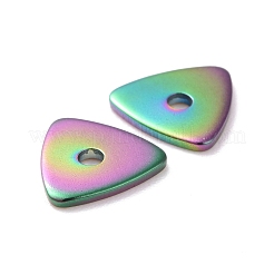Placcatura ionica color arcobaleno (ip) perline in acciaio inossidabile 304&nbsp;STAS-D185-04M