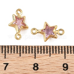 Ciondoli a stella Shegrace in ottone con pavé di zirconi cubici.&nbsp;XGRQ2O351-441B-G