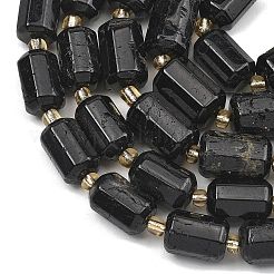 Natürliche schwarze Turmalin Perlen Stränge&nbsp;G-D103-A05