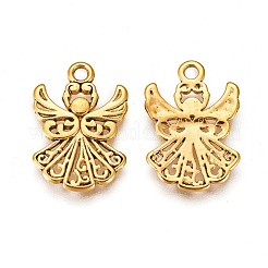 Tibetischer stil Aluminium Anhänger & Charms&nbsp;TIBEP-A22571-AG-LF
