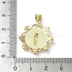 Muschelanhänger aus Messing mit Pavé-Fassung&nbsp;KK-I708-16A-G