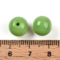 Perles de verre opaques de couleur unie&nbsp;X1-GLAA-N007-10mm-A11