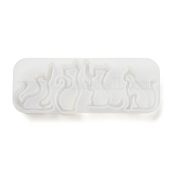 Moule en silicone en forme de chat&nbsp;X1-DIY-K067-02A