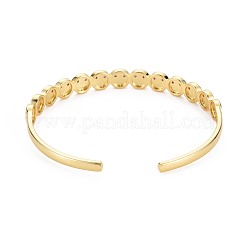 Emaille-Manschettenarmband mit lächelndem Gesicht&nbsp;BJEW-S141-09