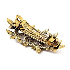 Blume Legierung Strass Haarspangen&nbsp;LS-PHAR-S604-01AG-02