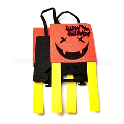 Bolsas de caramelos de halloween de fieltro diablo con asas&nbsp;HAWE-K001-01G