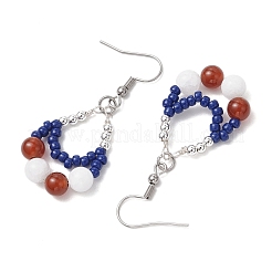 Boucles d'oreilles pendantes en forme de larme en acier inoxydable 304&nbsp;EJEW-MZ00462