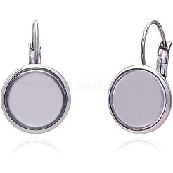 80 pièce de 4 styles de boucles d'oreilles à levier en acier inoxydable 304&nbsp;STAS-UN0024-46