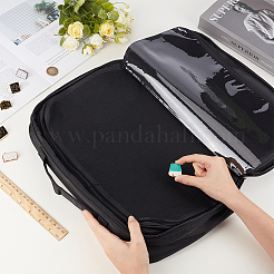 Große Kapazität Oxford Stoff Emaille Pin Aufbewahrung Reißverschluss Taschen&nbsp;ABAG-WH0044-95