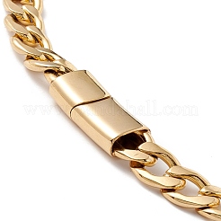 Collier à chaîne gourmette en acier inoxydable 304 avec placage ionique (IP) pour femme&nbsp;NJEW-E155-01G