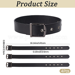 4 Stück Armband aus PU-Leder&nbsp;AJEW-CL0005-29A
