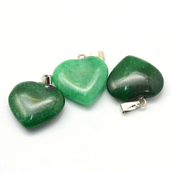 Corazón colgantes de jade natural de malasia&nbsp;X-G-Q438-19
