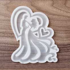 Gli amanti modellano stampi per lecca-lecca in silicone con silhouette per uso alimentare&nbsp;DIY-D069-06