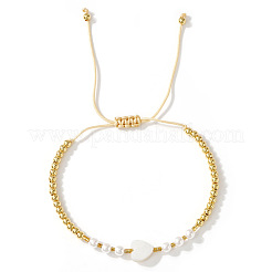 Bracelets ronds en laiton et perles d'imitation&nbsp;YH5085-1