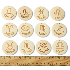 12 stücke 12 stile holz anhänger&nbsp;WOOD-FS0001-25