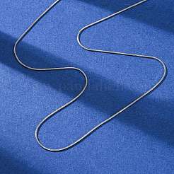 1 mm runde Schlangenkettenhalsketten aus 304 Edelstahl&nbsp;NJEW-T016-27P