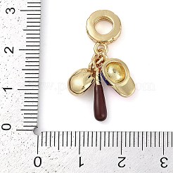 Gestellbeschichtung Messing Emaille Sport Europäische Anhänger&nbsp;KK-P287-35C-G