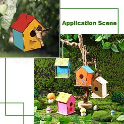 6 ensemble de 6 styles de nichoir à oiseaux à faire soi-même&nbsp;WOOD-CJC0019-30