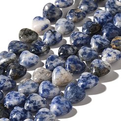 Fili di perle di diaspro macchia blu naturale&nbsp;G-R190-10mm-62