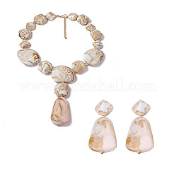 Boucles d'oreilles pendantes en résine pour femmes&nbsp;WG13923-02