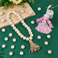 Bedruckte Holzperlen&nbsp;WOOD-WH0052-008