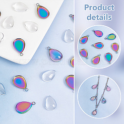 Kit fai da te per realizzare ciondoli a goccia vuoti&nbsp;DIY-PH0021-48