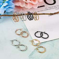 Pendientes de aro de acero inoxidable&nbsp;STAS-TA0001-23B
