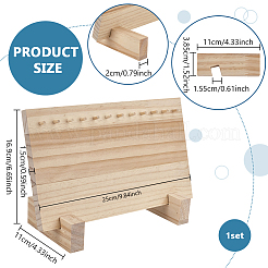 Présentoirs à bijoux en bois&nbsp;ODIS-WH0030-181
