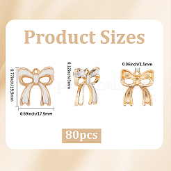80pcs pendentifs en émail en alliage de placage en rack&nbsp;ENAM-SC0006-72B