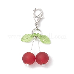 Decorazioni pendenti in vetro di ciliegio&nbsp;HJEW-JM03559-02