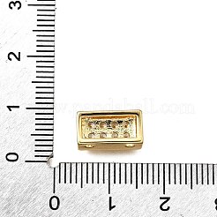 Messing Micro Pave klare kubische Zirkonoxid-Mehrstrangglieder&nbsp;KK-B136-19G