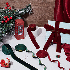 12 Yards 4 Stile Weihnachtsthema Polyester Samtband&nbsp;OCOR-GA0002-58