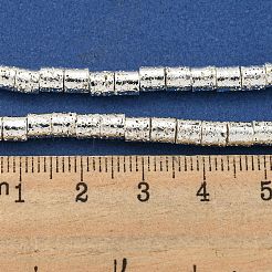 Galvanisierte natürliche Lavasteinperlenstränge&nbsp;G-I360-J01-04